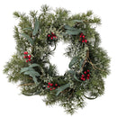 Bloomingville - Pine krans, Grøn, Kunstige Blomster - Ø60 × H12 cm
