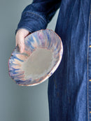 Bloomingville - Amalia Skål, Blå, Stentøj - Ø18,5 × H5 cm