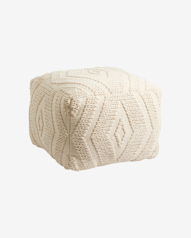 Nordal - WULAR puf - off white - Bolig og Haven