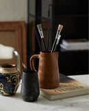 Nordal - JUNIPER kande med hank, terrakotta – brun – L14,5 × D11 × H17,5 cm