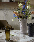 Nordal - HELLE vase, glas – råhvid – B18,5 × H30 cm