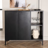 Venture Home - Piring – opbevaringsskab 110×42×100 cm – sort - Bolig og Haven