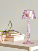 Bloomingville - Cisco Fyrfadsstage, Rosa, Glas - Ø10,5 × H23,5 cm