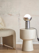 Bloomingville - Spike Bordlampe, Sølv, Jern - Ø20 × H32 cm