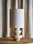 Bloomingville - Fabiola Bordlampe, Natur, Glas - Ø24 × H51 cm
