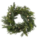 Bloomingville - Pine krans, Grøn, Kunstige Blomster - Ø65 × H14 cm
