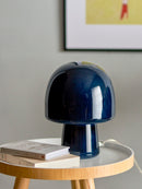 Bloomingville - Paddy Bordlampe, Blå, Glas - Ø20 × H26,5 cm