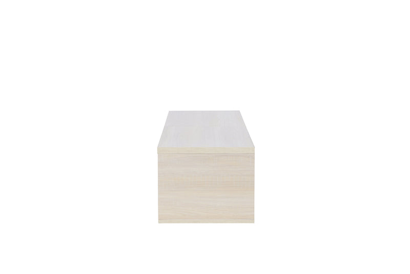 Venture Home - Nomi – TV‑bord 180×35 cm – whitewash, skuffer og åbne hylder