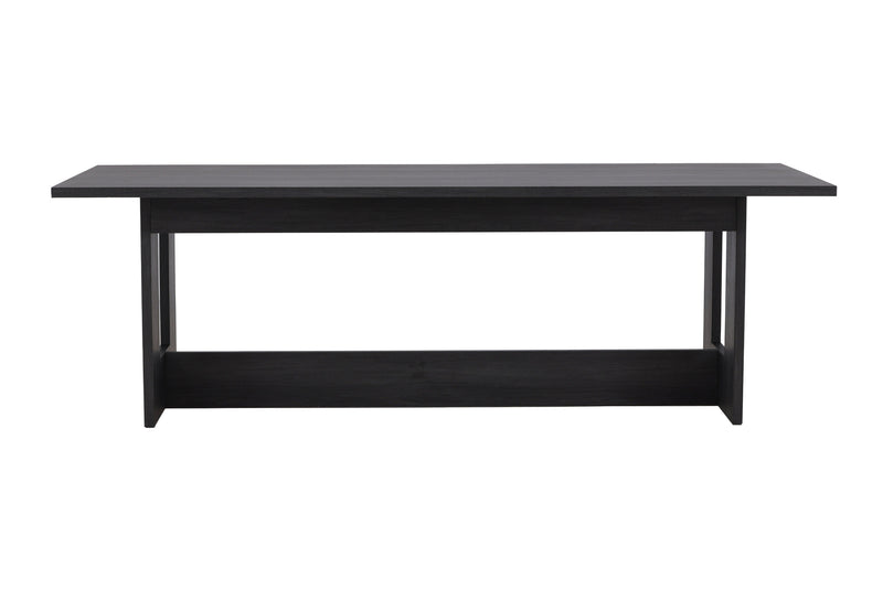 Venture Home - Milly – spisebord 100×235 cm – sort MDF, laminat træstruktur