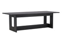 Venture Home - Milly – spisebord 100×235 cm – sort MDF, laminat træstruktur