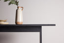 Venture Home - Milly – spisebord 100×235 cm – sort MDF, laminat træstruktur