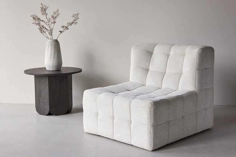 Venture Home Malou – loungestol uden armlæn – beige – 80×87×73 cm