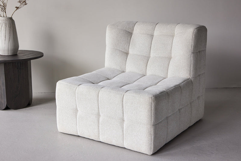Venture Home Malou – loungestol uden armlæn – beige – 80×87×73 cm
