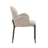 Venture Home Blom Dining Chair 2-Pack - Black Steel / Beige Fabric - Bolig og Haven