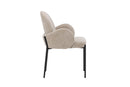 Venture Home Blom Dining Chair 2-Pack - Black Steel / Beige Fabric - Bolig og Haven