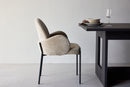 Venture Home Blom Dining Chair 2-Pack - Black Steel / Beige Fabric - Bolig og Haven
