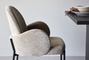 Venture Home Blom Dining Chair 2-Pack - Black Steel / Beige Fabric - Bolig og Haven