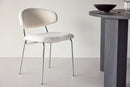 Venture Home Chico Dining Chair 2-Pack - Steel Chrome Legs / White Boucle - Bolig og Haven