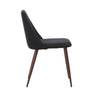 Venture Home Night Dining Chair 2-pack - Steel with Mocca 3D Paper / Black Linen - Bolig og Haven