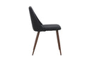 Venture Home Night Dining Chair 2-pack - Steel with Mocca 3D Paper / Black Linen - Bolig og Haven