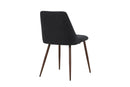 Venture Home Night Dining Chair 2-pack - Steel with Mocca 3D Paper / Black Linen - Bolig og Haven
