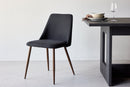 Venture Home Night Dining Chair 2-pack - Steel with Mocca 3D Paper / Black Linen - Bolig og Haven