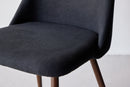 Venture Home Night Dining Chair 2-pack - Steel with Mocca 3D Paper / Black Linen - Bolig og Haven