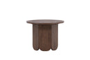 Venture Home Tekla – rundt sofabord Ø60 cm – mocca MDF med laminatoverflade i træstruktur