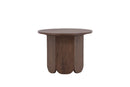 Venture Home Tekla – rundt sofabord Ø60 cm – mocca MDF med laminatoverflade i træstruktur
