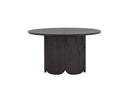 Venture Home - Tekla – sofabord Ø80 cm – sort laminatoverflade i træstruktur