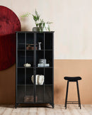 Nordal - DOWNTOWN skab, 2 låger, 184 × 97 cm – sort