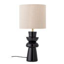 Bloomingville - Lio Bordlampe, Sort, Stentøj - Ø25 × H53 cm