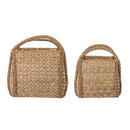Bloomingville - Selma Kurv, Natur, bankuangræs - L41 × B28 × H25/L51 × B38 × H33 cm, sæt med 2