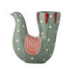 Bloomingville - Trudy Vase, Blå, Stentøj - L19 × H19 × B7,5 cm