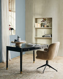 Nordal - LEA kontorstol – beige – B67 × D64 × H93 cm