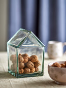 Bloomingville - Elius Krukke m/låg, Klar, Genanvendt Glas - L12 × H19 × B12 cm