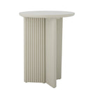 Bloomingville - Edith Sidebord, Hvid, Fyrretræ - Ø40 × H50 cm