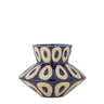Bloomingville - Bashir Vase, Blå, Stentøj - Ø16 × H12 cm