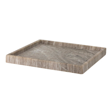 Bloomingville - Majsa Fad, Brun, Marmor - L35 × H3 × B35 cm