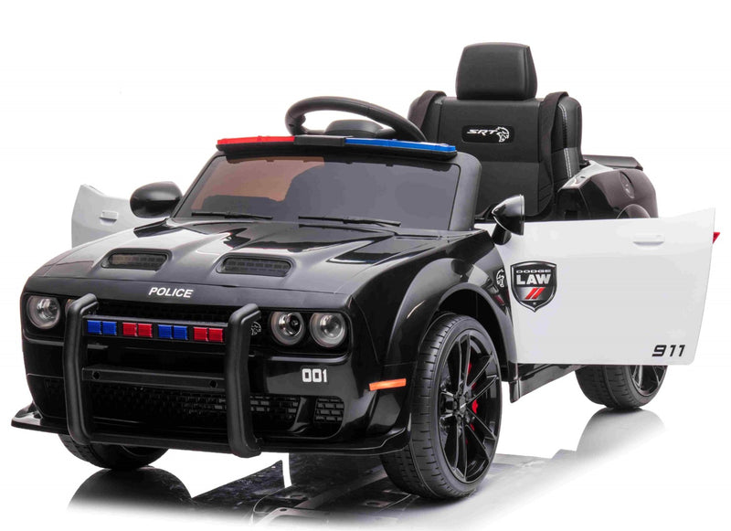 Dodge challenger SRT, politibil, m. gummihjul, 2x25W, 10,8V 7,5ah litium