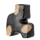 Bloomingville - Ollia Vase, Sort, Stentøj - L18,5 × H20 × B10 cm