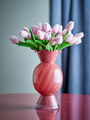 Bloomingville - Rajan Vase, Rosa, Glas - Ø15 × H29 cm