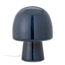 Bloomingville - Paddy Bordlampe, Blå, Glas - Ø20 × H26,5 cm
