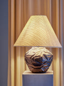 Bloomingville - Carolla Bordlampe, Brun, Stentøj - Ø38 × H49 cm