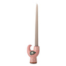 Bloomingville - Trudy Lysestage, Rosa, Stentøj - L9 × H12,5 × B6 cm