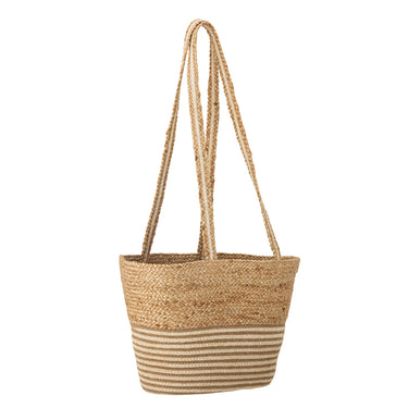 Bloomingville - Simona Indkøbspose, Natur, Jute - L42 × H28 × B25 cm