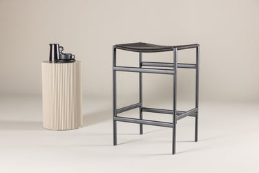 Venture Home Polly Bar Chair 2-pack - Black / Black Rope - Bolig og Haven