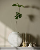 Nordal - RUPA krukke, cement – hvid – Ø30 × H32 cm
