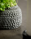 Nordal - AOBA krukke, L, cement – grå – Ø21 × H18 cm