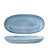 Bloomingville - Sandrine Serveringsfad, Blå, Stentøj - L34 × B16 cm